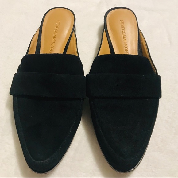 Rebecca Minkoff Shoes - Rebecca Minkoff Suede Loafer Mule Black Size 7